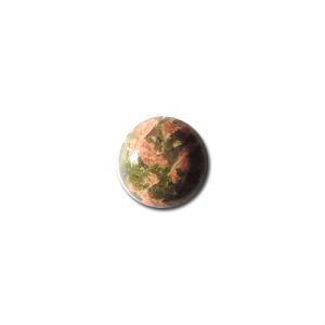 12 mm Unakite Cabochons, Round Semi Precious Gemstones 