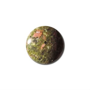 Unakite Cabochons 18mm Round Semi Precious Gemstones