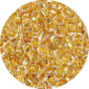 6/0 Japanese Seed Bead, 24K Gold Lined Crystal