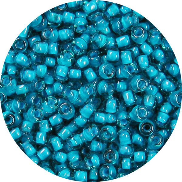 6/0 Japanese Seed Bead, Blue Lined Emerald