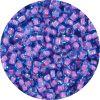 6/0 Japanese Seed Bead, Pink Lined Aqua Blue
