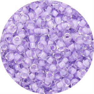 6/0 Japanese Seed Bead, Lavender Lined Crystal