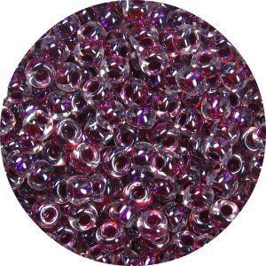 6/0 Japanese Seed Bead, Dichroic Ruby/Cabernet Lined Crystal