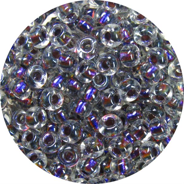 6/0 Japanese Seed Bead, Dichroic Amethyst/Cabernet Lined Crystal