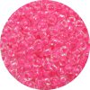 6/0 Japanese Seed Bead, Hot Pink Lined Crystal