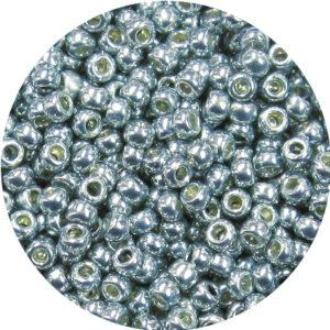 Japanese Seed Bead, PermaFinish Metallic Steel Blue