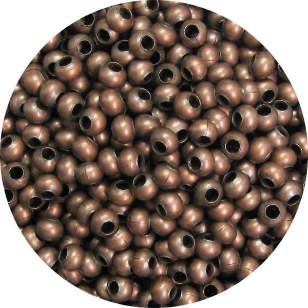 6/0 Seed Bead, Genuine Metal Antique Copper