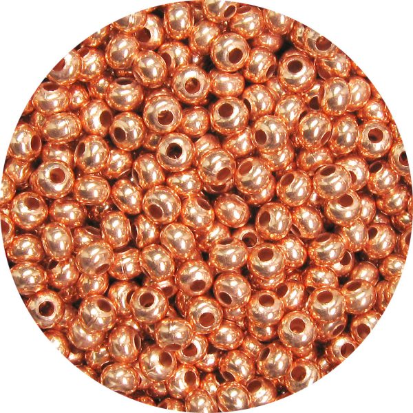 6/0 Seed Bead, Genuine Metal, Copper