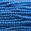 6/0 Czech Seed Bead, Frosted Royal Blue Supra**