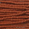 6/0 Czech Seed Bead, Frosted Opaque Brown