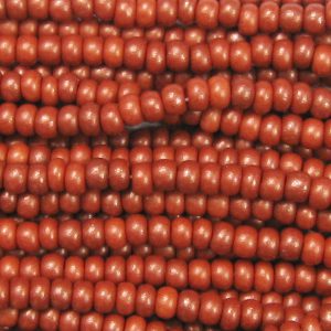 6/0 Czech Seed Bead, Frosted Chestnut Supra**