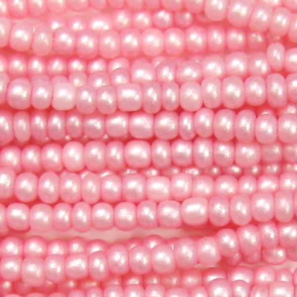 6/0 Czech Seed Bead, Frosted Rose Supra**