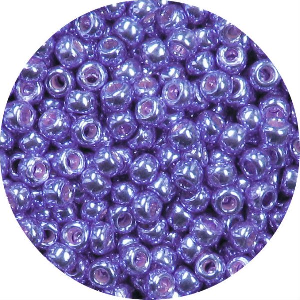 6/0 Japanese Seed Bead, PermaFinish Metallic Violet