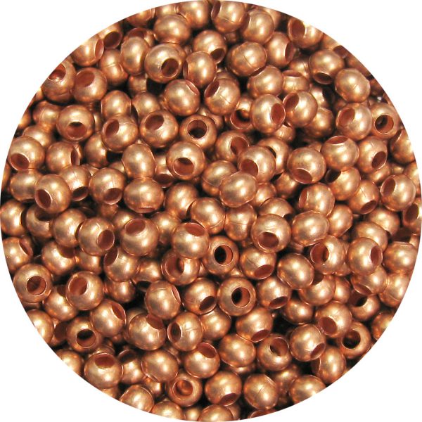 6/0 Seed Bead, Genuine Metal, Matte Copper