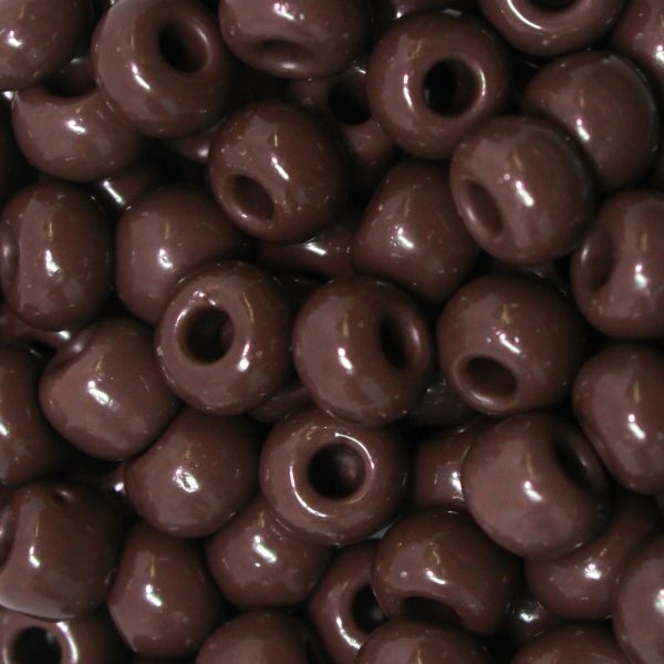 2/0 Czech Seed Bead Opaque Dark Brown