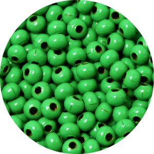 6/0 Seed Bead, Genuine Metal, Bright Green