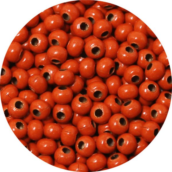 6/0 Seed Bead, Genuine Metal, Bright Orange