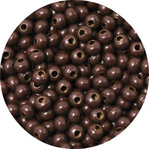 6/0 Seed Bead, Genuine Metal, Dark Brown
