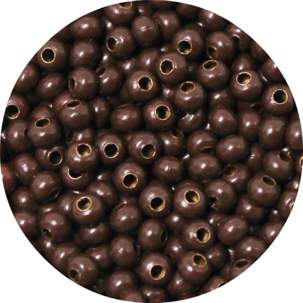 6/0 Seed Bead, Genuine Metal, Dark Brown
