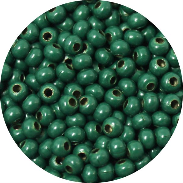 6/0 Seed Bead, Genuine Metal, Dark Green