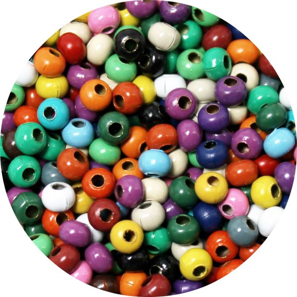 6/0 Seed Bead, Genuine Metal, Color Rainbow Mix