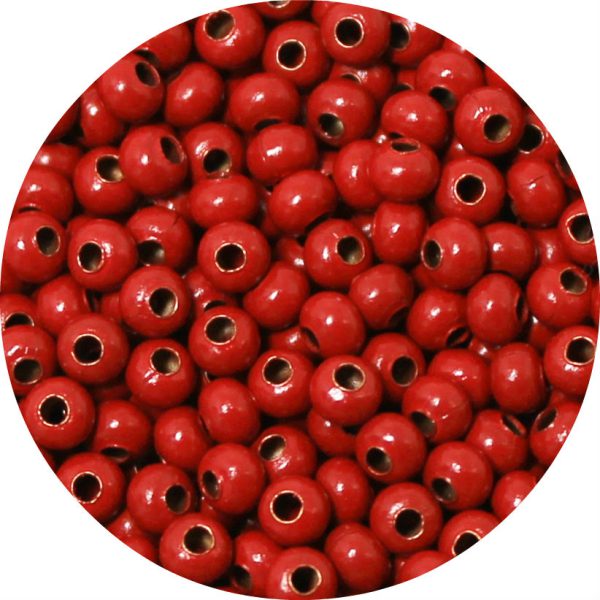 6/0 Seed Bead, Genuine Metal, Red
