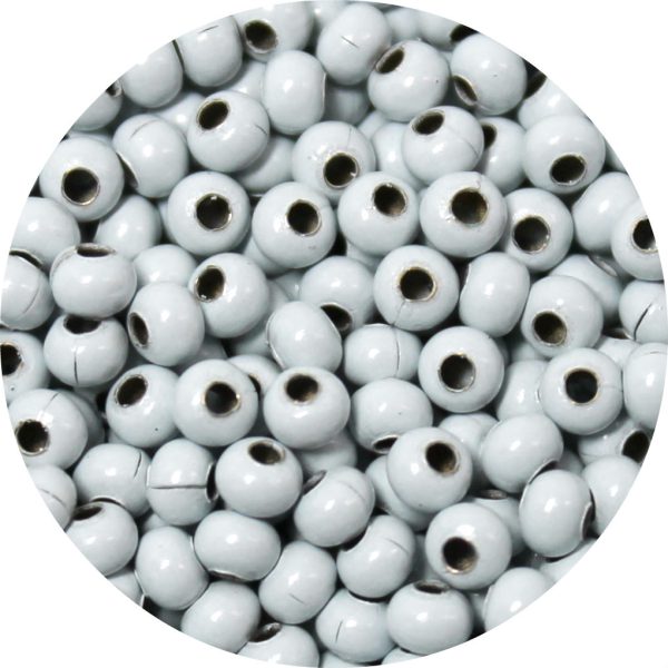 6/0 Seed Bead, Genuine Metal, White