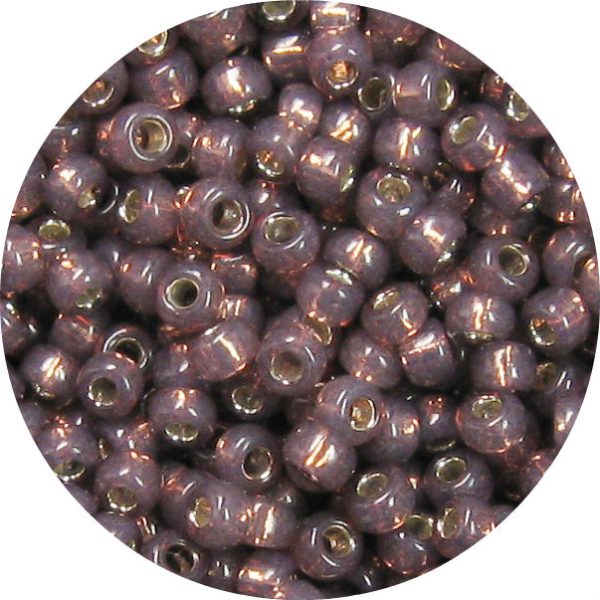 6/0 Japanese Seed Bead, Gold Lined Waxy Chocolate*