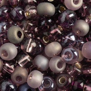 2/0 Czech Seed Bead Purple Passion Mix