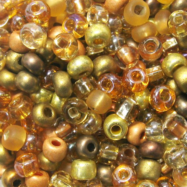 6/0 Czech Seed Bead, All That Glitters Mix