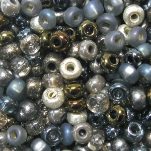 6/0 Czech Seed Bead, Heavy Metals Mix