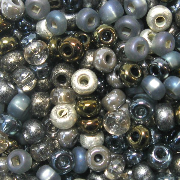 6/0 Czech Seed Bead, Heavy Metals Mix