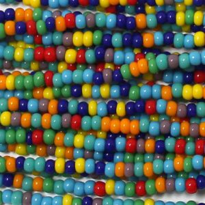 8/0 Opaque Multi-Color Mix Czech Seed Bead (1/2 Kilo) #CSD061 – General Bead