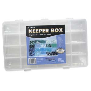Large Keeper Boxes- 1-3/4 “  Deep. Measures 13 “  X 7-1/2 “.  20 Compartments