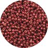 11/0 Japanese Seed Bead, Permanent Metallic Rusty Red P489