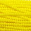 8/0 Czech Seed Bead, Opaque Corn Yellow