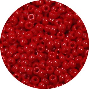 8/0 Japanese Seed Bead, Opaque Dark Red