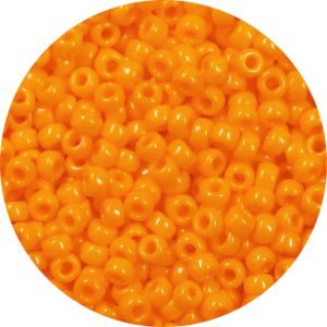 8/0 Japanese Seed Bead, Opaque Light Orange