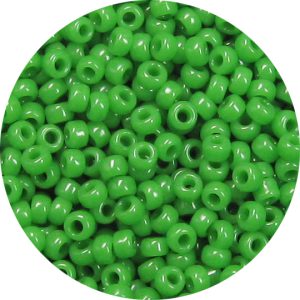 8/0 Japanese Seed Bead, Opaque Green