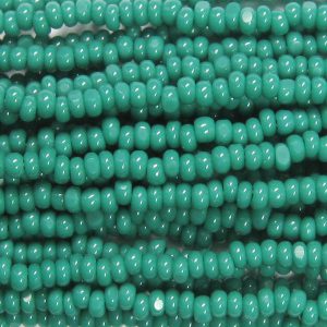 11/0 Czech Charlotte/True Cut Seed Bead, Opaque Dark Green