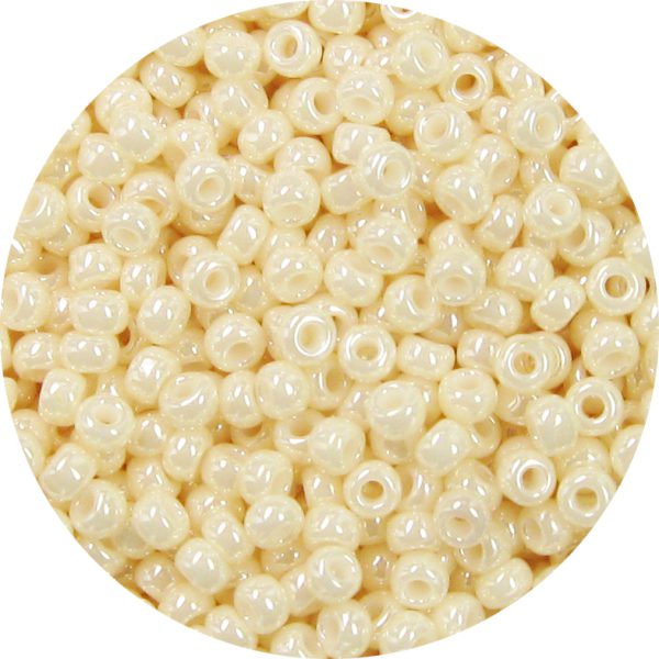 8/0 Japanese Seed Bead, Ceylon Eggshell