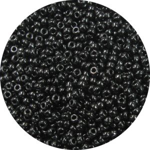 11/0 Japanese Seed Bead, Opaque Black