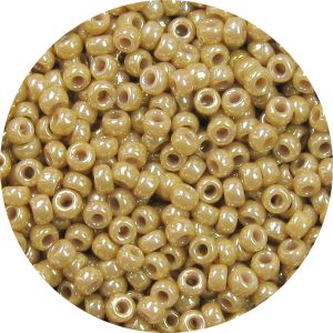 8/0 Japanese Seed Bead, Opaque Tan Luster