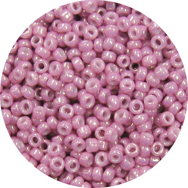 8/0 Japanese Seed Bead, Opaque Dusty Rose Gold Luster