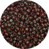 11/0 Japanese Seed Bead, Opaque Red Picasso