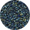 11/0 Japanese Seed Bead, Opaque Navy Blue Picasso