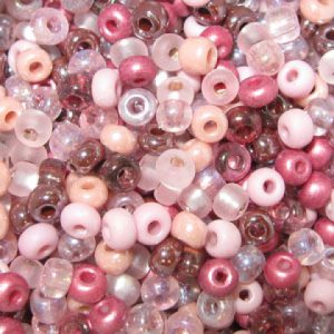 11/0 Czech Seed Bead, Victorian Rose Mix