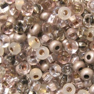 11/0 Czech Seed Bead, Taupsy Turvy Mix