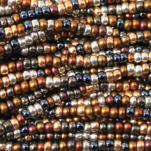 11/0 Czech Seed Bead, Metalology Mix