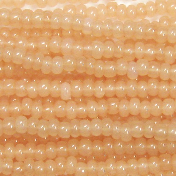 11/0 Czech Seed Bead, Waxy Latte Opal Tint**